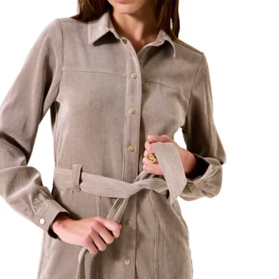 Robe Femme En Polyester Marron GARCIA | BLACKSTORE