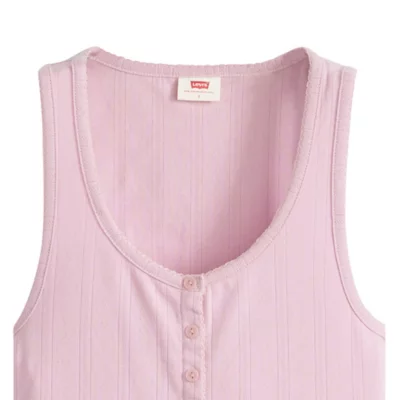 Débardeur femme guipure dentelle avec print en coton Savage