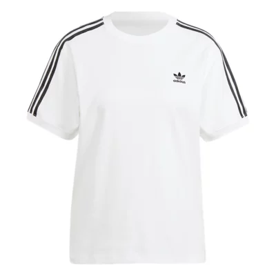 Tee-shirt À Manches Courtes Femme Bandes Blanc ADIDAS BLACKSTORE