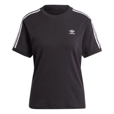 Tee-shirt À Manches Courtes Femme Bandes Noir ADIDAS BLACKSTORE