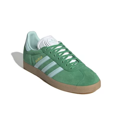 adidas gazelle silver green womens Sneakers Adidas Gazelle Beige en Cuir  Pour Homme & Femme