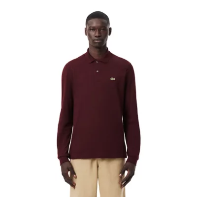 Polo À Manches Longues Homme Côtelé LACOSTE BLACKSTORE