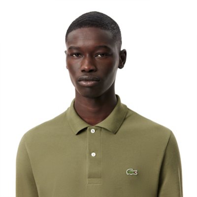 Polo A Manches Longues Homme Long Sleeved Ribbed Colla LACOSTE BLACKSTORE