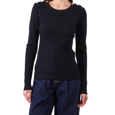 Tee-shirt à manches longues femme maille torsadée Multicolore LA906DN MOLLY BRACKEN