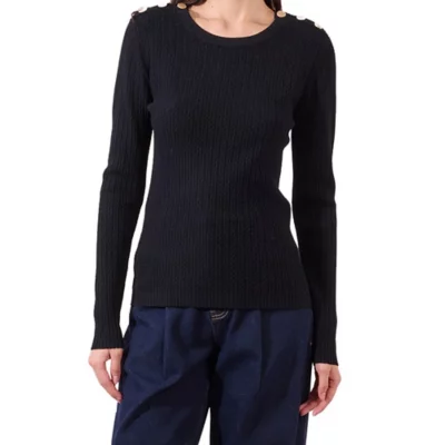 Tee-shirt À Manches Longues Femme Maille Torsadée MOLLY BRACKEN