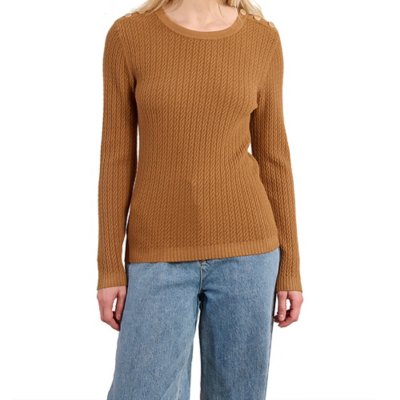 Tee-shirt à manches longues femme maille torsadée Multicolore LA906DN MOLLY BRACKEN