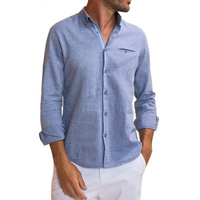 Chemise A Manches Longues Homme Lemar BENSON CHERRY BLACKSTORE