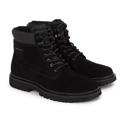 Calvin Klein Black Leather and Suede Lace-Up Boots Calvin Klein Jeans EVA MID LACEUP BOOT LTH Black - Free  main image 3
