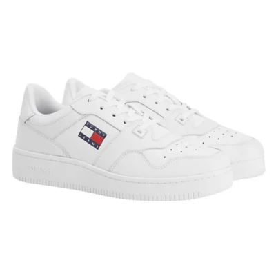 Jeans Basket Femme Blanche Chaussure Tommy Hilfiger Blanche