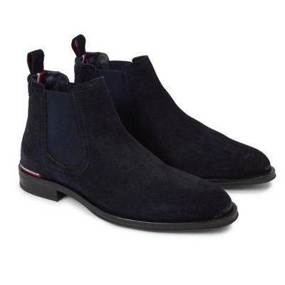 Tommy Hilfiger CORE RWB HILFIGER SUEDE CHELSEA Marine - Chaussure pas cher  avec  ! - Chaussures Boot Homme 119,90 €