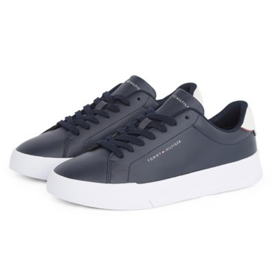 Sneakers homme Th Court Lth Detail Ess Multicolore M05367  TOMMY HILFIGER