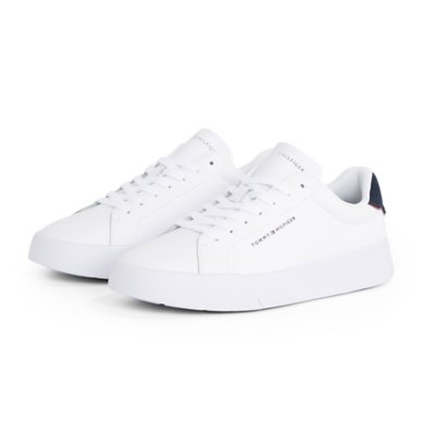Sneakers homme Th Court Lth Detail Ess Multicolore M05367  TOMMY HILFIGER