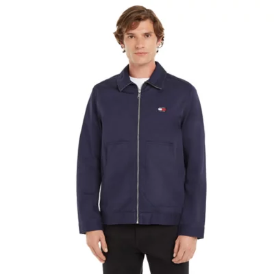 Veste Légère JC Trigon En Lin 68% - Taille 36 Femme - Noir & Bleue Rayée - Made In France