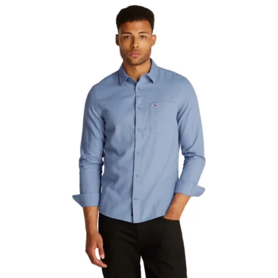 Chemise À Manches Longues Homme Joe Plain Noir JACK & JONES