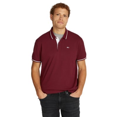Polo rouge tommy hilfiger homme hotsell