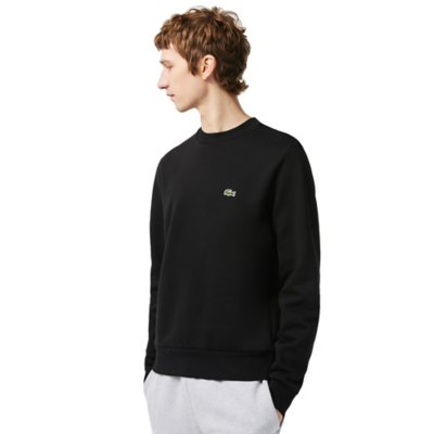 Sweat Lacoste Intersport Lacoste Femme Sweatshirt Homme Molleton Col Rond  Noir LACOSTE BLACKSTORE