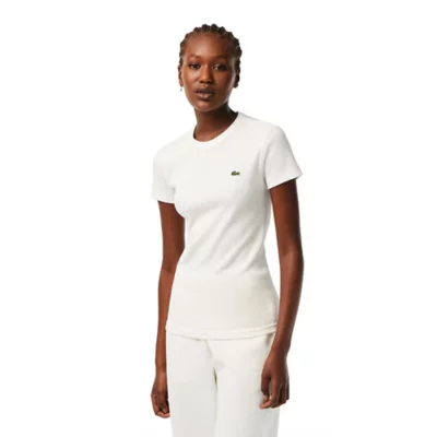 Tee-shirt À Manches Courtes Femme En Coton LACOSTE BLACKSTORE