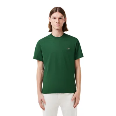 Tee-shirt À Manches Courtes Homme En Coton Vert LACOSTE BLACKSTORE