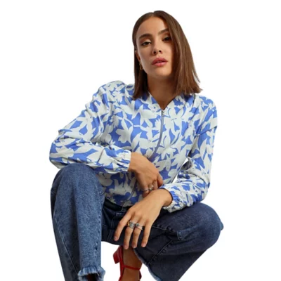 Veste Femme LILI CHIC Bleu - Taille 42/44 - Quasi Neuve, Occasion En Très Bon état - En Coton