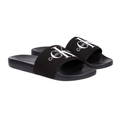 Claquettes Femme Slide Monogram Co CALVIN KLEIN BLACKSTORE