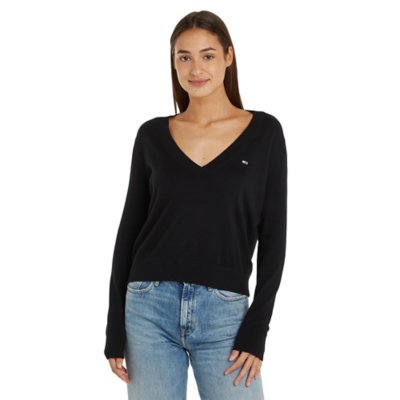 Sweatshirt Femme Essential Vneck Ext TOMMY HILFIGER BLACKSTORE