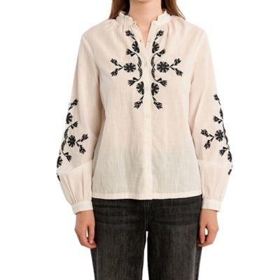 Chemise à manches longues femme brodé Multicolore ZP135EE MOLLY BRACKEN