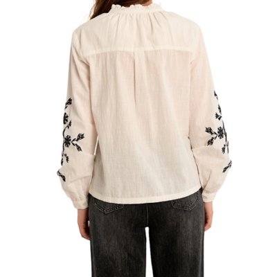 Chemise à manches longues femme brodé Multicolore ZP135EE MOLLY BRACKEN